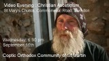 Orthodox Video Evening in Stoke – Monday, 21st September